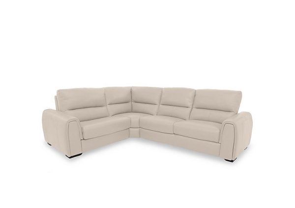 Flex NC Leather Small Left Hand Facing Corner Sofa | Bed Sava