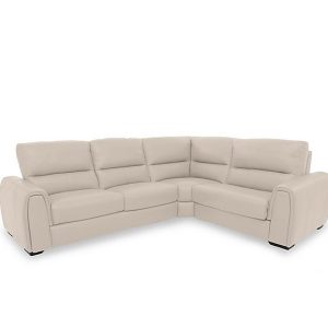 Flex NC Leather Small Right Hand Facing Corner Sofa | Bed Sava