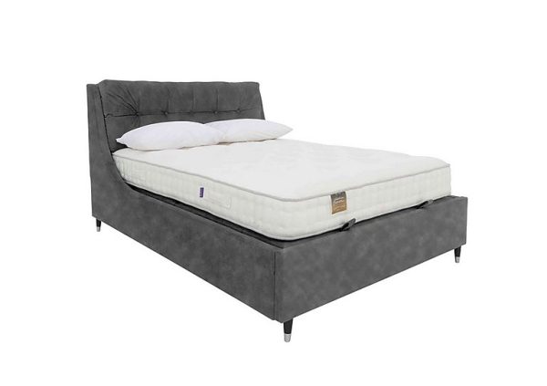 Javier Ottoman Bed Frame  Super King  Dapple Mink | Bed Sava