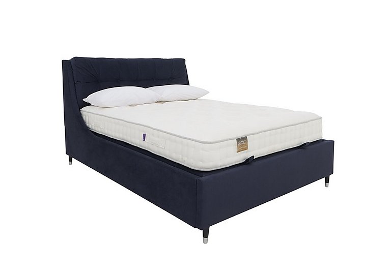 Javier Ottoman Bed Frame - King Size - Smooth Midnight