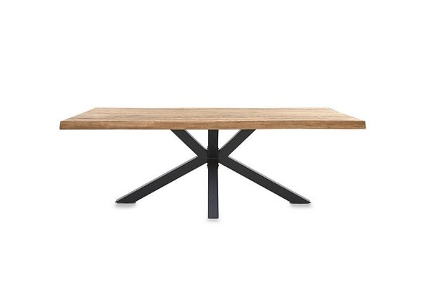 Bodahl  Njord Raw Edge Dining Table with Metal Star Base  180 cm  Bianca | Bed Sava