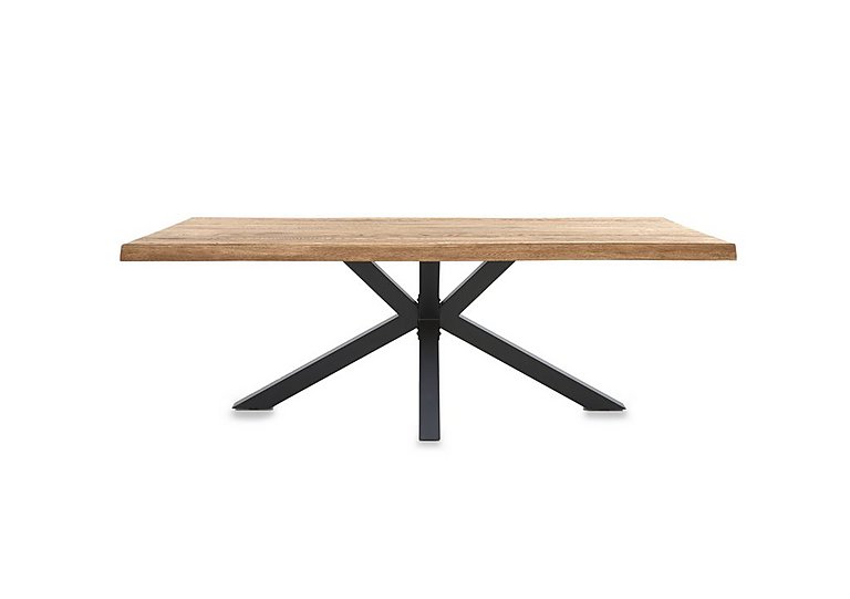 Bodahl - Njord Raw Edge Dining Table with Metal Star Base - 180-cm - Bianca