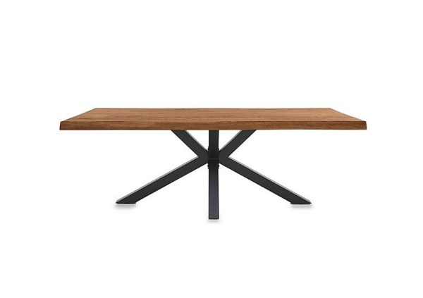 Bodahl  Njord Raw Edge Dining Table with Metal Star Base  240 cm  Oiled | Bed Sava