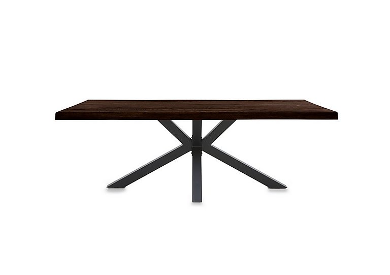 Bodahl - Njord Raw Edge Dining Table with Metal Star Base - 200-cm - Smoked