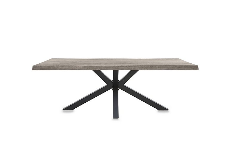 Bodahl - Njord Raw Edge Dining Table with Metal Star Base - 220-cm - White Wash