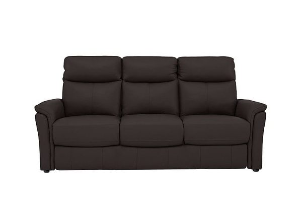 Compact Collection Piccolo 3 Seater NC Leather Static Sofa | Bed Sava