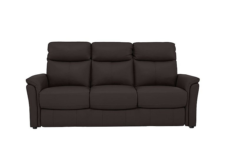 Compact Collection Piccolo 3 Seater NC Leather Static Sofa