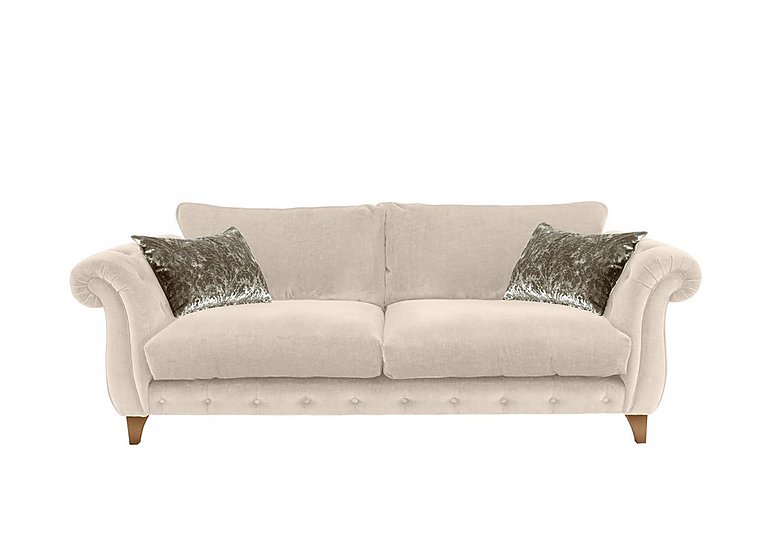 Boutique Palace Fabric 4 Seater Classic Back Sofa