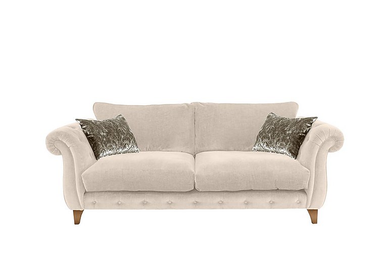 Boutique Palace Fabric 3 Seater Classic Back Sofa