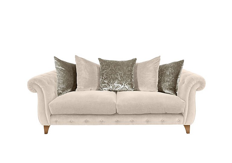 Boutique Palace Fabric 3 Seater Scatter Back Sofa