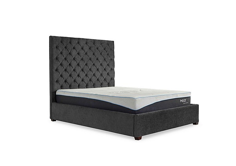 Charlotte 160cm Headboard Manual Ottoman Bed Frame - Double - Anthracite