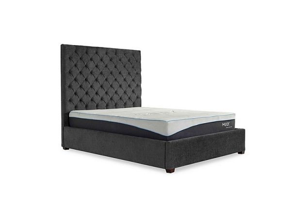 Charlotte 160cm Headboard Manual Ottoman Bed Frame  King Size  Anthracite | Bed Sava