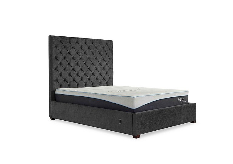 Charlotte 160cm Headboard Electric Ottoman Bed Frame - Double - Anthracite