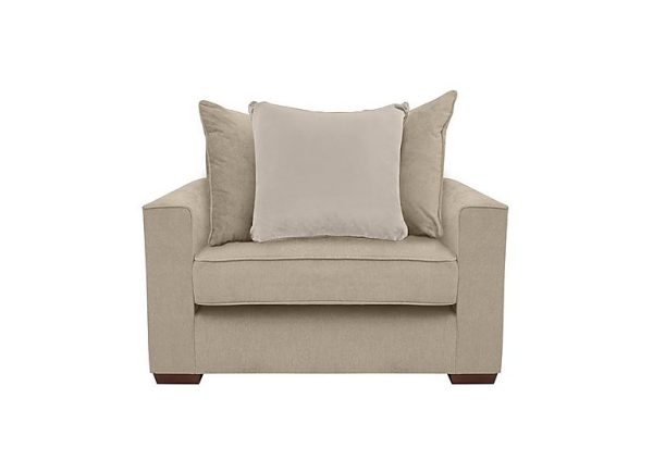 Cory Fabric Scatter Back Chair Bed  Cosmo Linen  Taupe Pack | Bed Sava