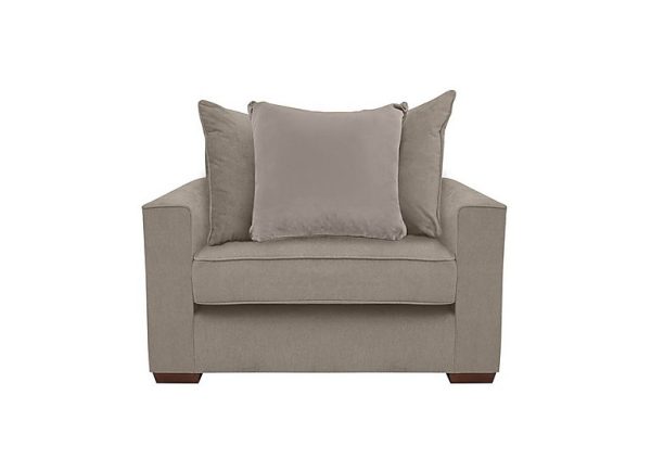 Cory Fabric Scatter Back Chair Bed  Cosmo Mist  Natural Pack | Bed Sava