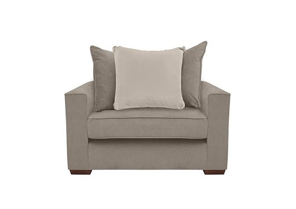 Cory Fabric Scatter Back Chair Bed  Cosmo Mist  Taupe Pack | Bed Sava
