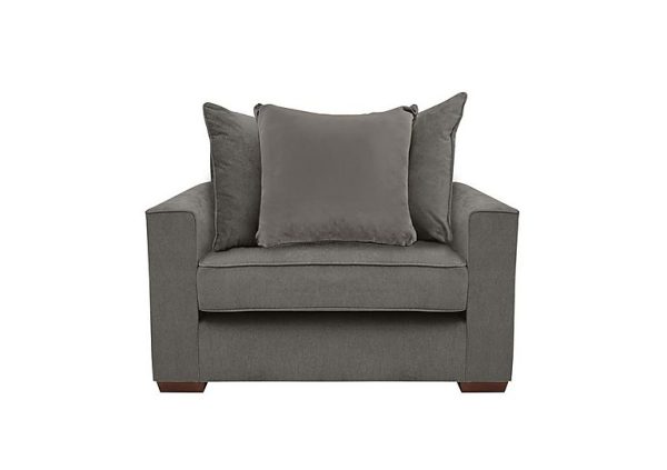 Cory Fabric Scatter Back Chair Bed  Cosmo Pewter  Grey Pack | Bed Sava