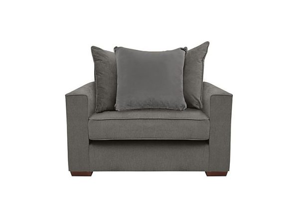Cory Fabric Scatter Back Chair Bed  Cosmo Pewter  Slate Pack | Bed Sava