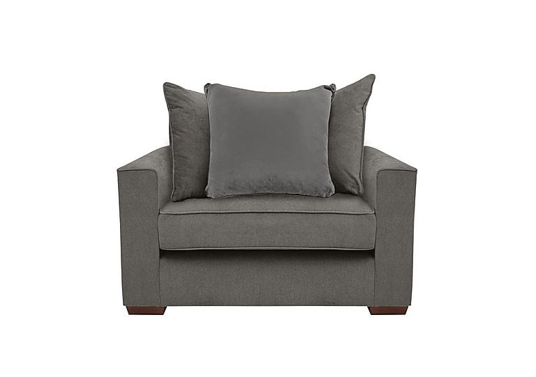 Cory Fabric Scatter Back Chair Bed - Cosmo Pewter & Slate Pack