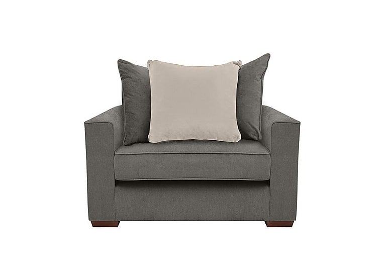 Cory Fabric Scatter Back Chair Bed - Cosmo Pewter & Taupe Pack