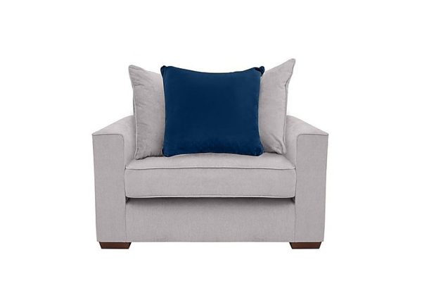 Cory Fabric Scatter Back Chair Bed  Cosmo Silver  Blue Pack | Bed Sava