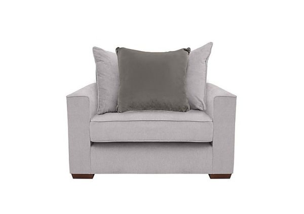 Cory Fabric Scatter Back Chair Bed  Cosmo Silver  Grey Pack | Bed Sava