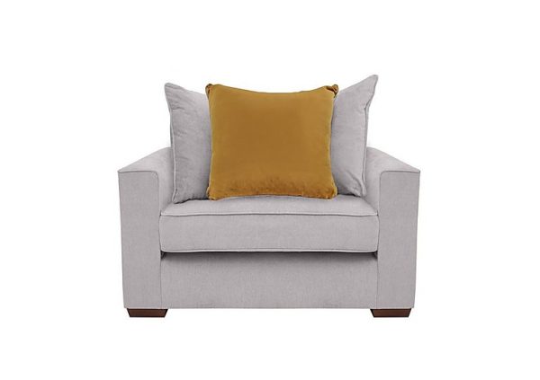 Cory Fabric Scatter Back Chair Bed  Cosmo Silver  Mustard Pack | Bed Sava