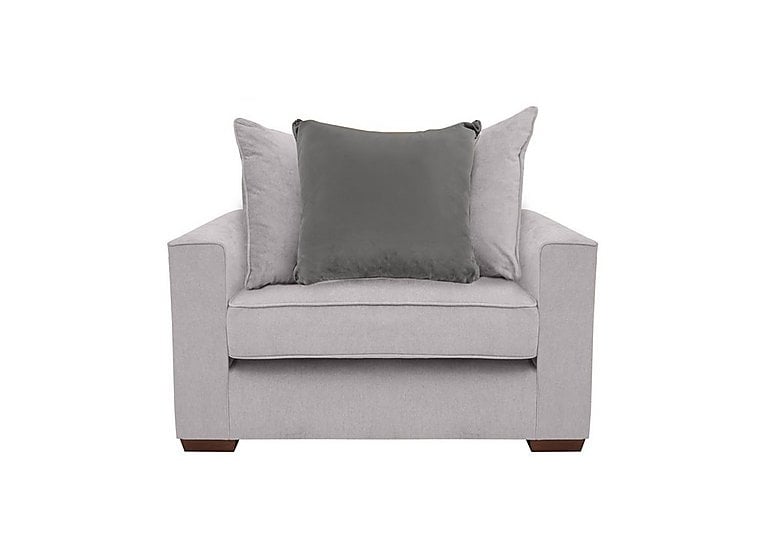 Cory Fabric Scatter Back Chair Bed - Cosmo Silver & Slate Pack
