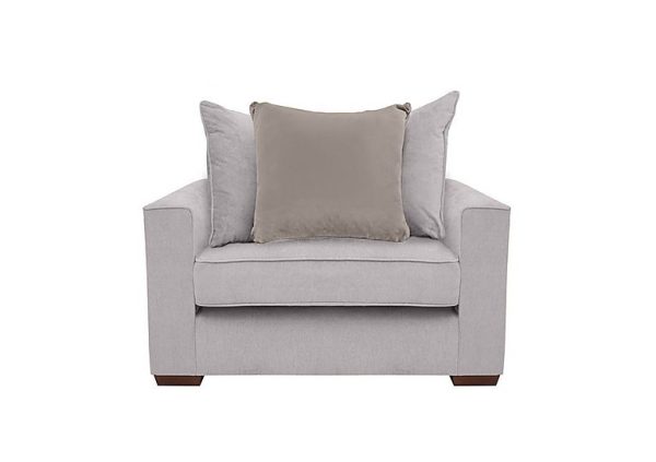Cory Fabric Scatter Back Chair Bed  Cosmo Silver  Stone Pack | Bed Sava