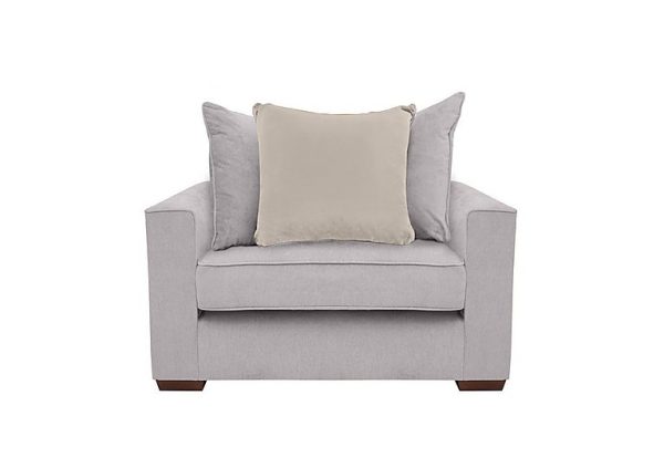 Cory Fabric Scatter Back Chair Bed  Cosmo Silver  Taupe Pack | Bed Sava