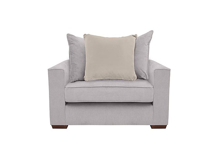 Cory Fabric Scatter Back Chair Bed - Cosmo Silver & Taupe Pack