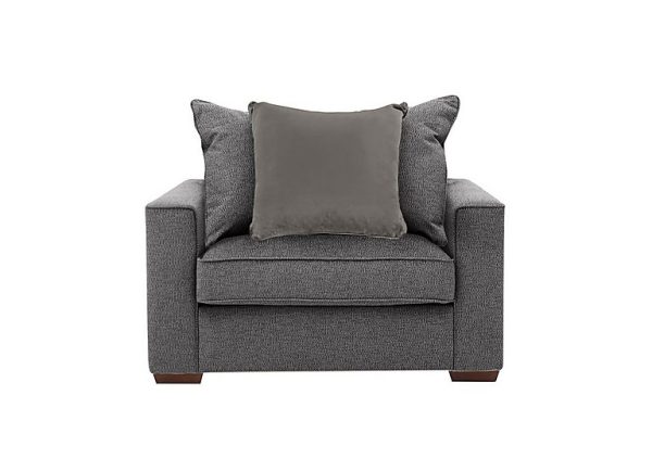 Cory Fabric Scatter Back Chair Bed  Dallas Charcoal  Grey Pack | Bed Sava