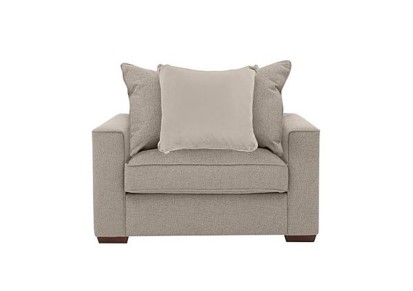 Cory Fabric Scatter Back Chair Bed  Dallas Natural  Taupe Pack | Bed Sava