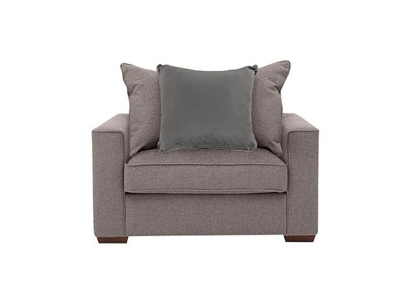 Cory Fabric Scatter Back Chair Bed  Dallas Taupe  Slate Pack | Bed Sava