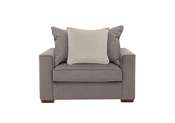 Cory Fabric Scatter Back Chair Bed  Dallas Taupe  Taupe Pack | Bed Sava