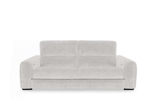 Flex Fabric 3 Seater Power Recliner Sofa with Storage Arms | Bed Sava