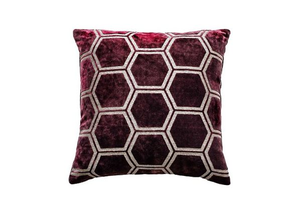 Ivor Cushion  Aubergine | Bed Sava