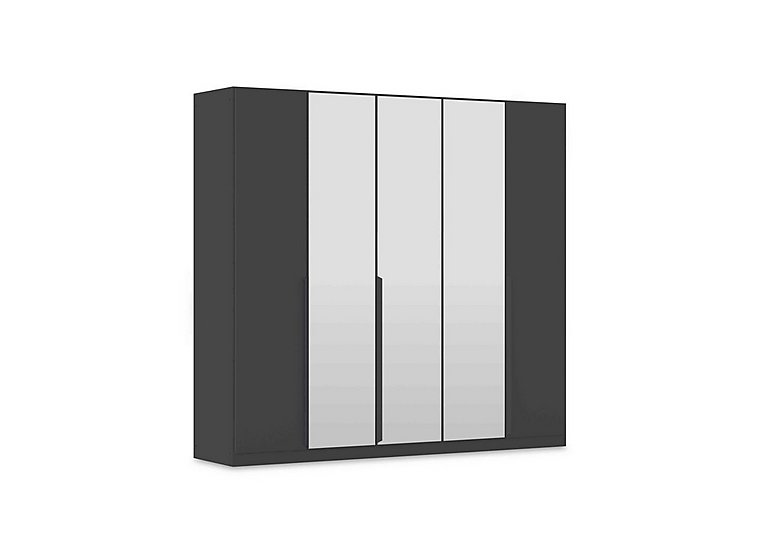Rauch - Leon 226cm 5 Door Hinged Décor Wardrobe with Mirror Doors