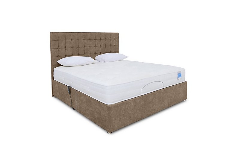 Sleep Story - Natural Comfort Adjustable Divan Bed With No Storage - Small Double - Lace Caramel
