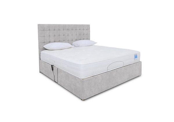 Sleep Story  Natural Comfort Adjustable Divan Bed With No Storage  Small Double  Lace Dolphin | Bed Sava