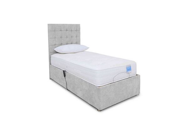 Sleep Story  Natural Comfort Adjustable Divan Bed With No Storage  Small Single  Lace Dolphin | Bed Sava