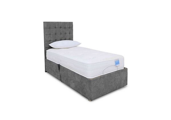 Sleep Story  Natural Comfort Adjustable Divan Bed With 2 Drawer Storage  Small Single  Lace Domino | Bed Sava
