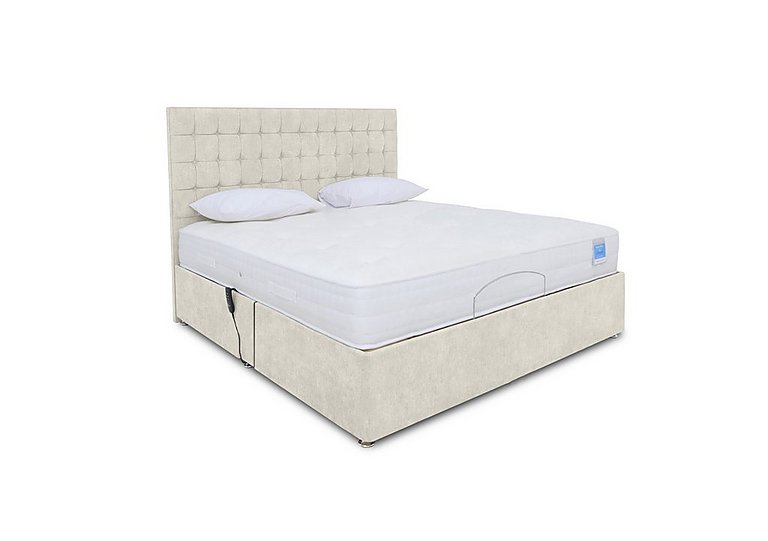 Sleep Story - Natural Comfort Adjustable Divan Bed With 2 Drawer Storage - Small Double - Lace Ivory