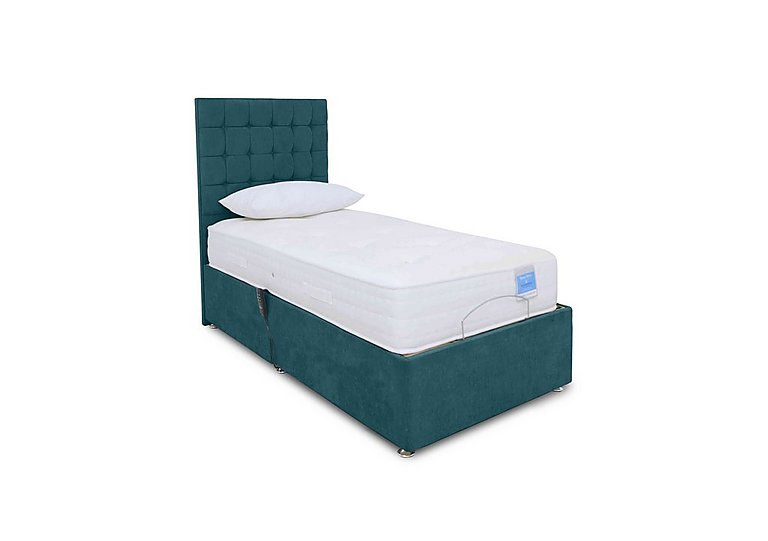 Sleep Story - Natural Comfort Adjustable Divan Bed With 2 Drawer Storage - Small Single - Plush Atlantic