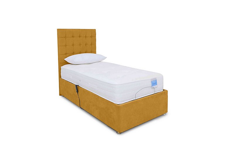 Sleep Story - Natural Comfort Adjustable Divan Bed With No Storage - Small Single - Plush Corn