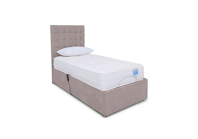 Sleep Story - Natural Comfort Adjustable Divan Bed With 2 Drawer Storage - Small Single - Plush Lilac