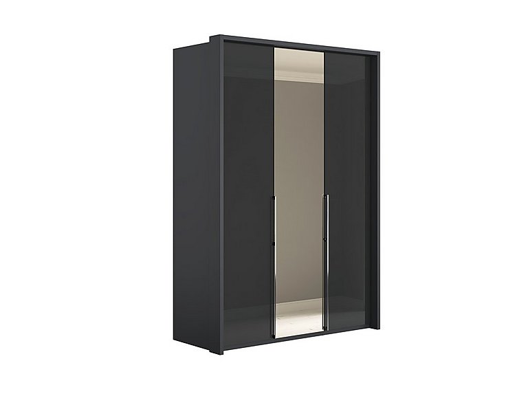 Wiemann - Pacifica 2 156cm 3 Door Bifold Wardrobe with 1 Mirror Door - Graphite