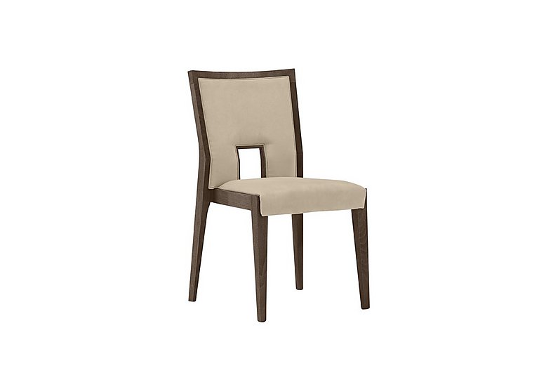 Palazzo Ambra Dining Chair in Dark Walnut - Aquos Cream