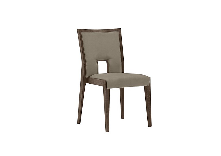 Palazzo Ambra Dining Chair in Dark Walnut - Aquos Taupe