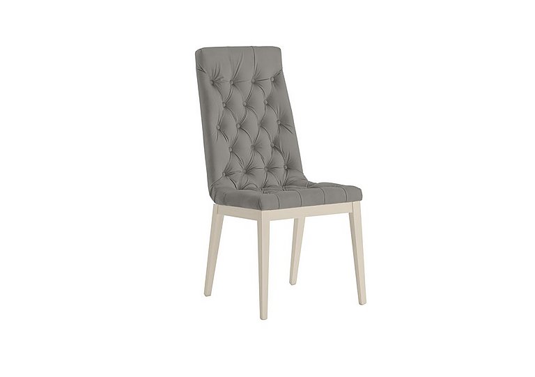 Palazzo Capitonne Buttoned Dining Chair in Sand Birch - Scarlet Silver